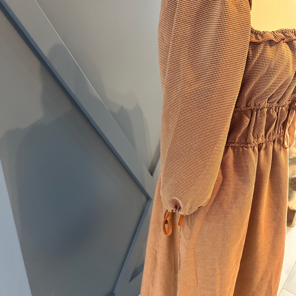 Petal & Pup Tan Long Sleeve Dress - Picture 5 of 7